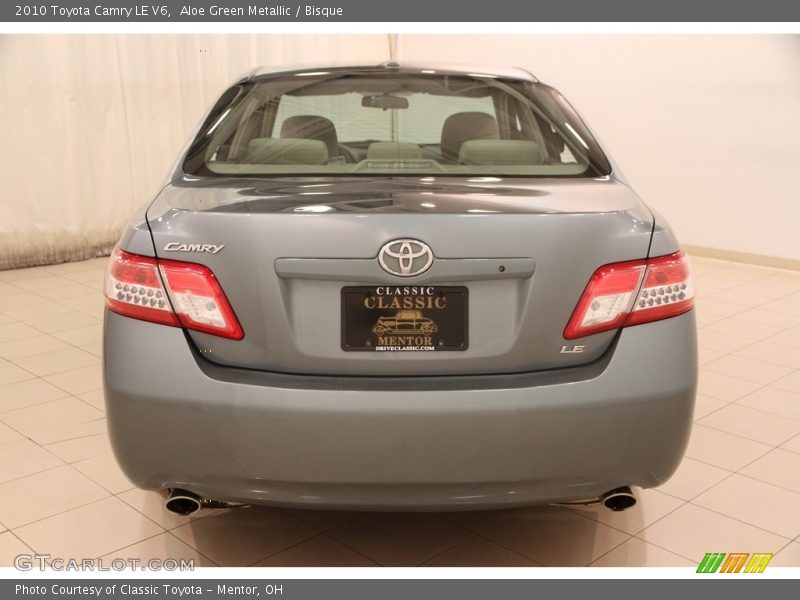 Aloe Green Metallic / Bisque 2010 Toyota Camry LE V6