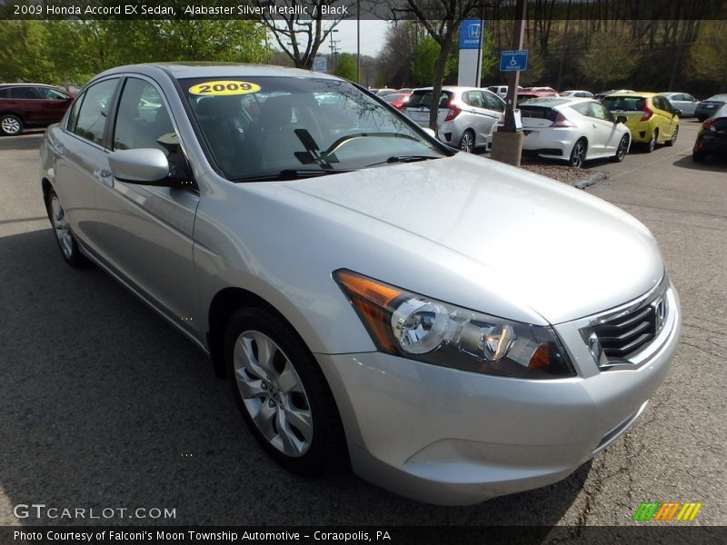 Alabaster Silver Metallic / Black 2009 Honda Accord EX Sedan