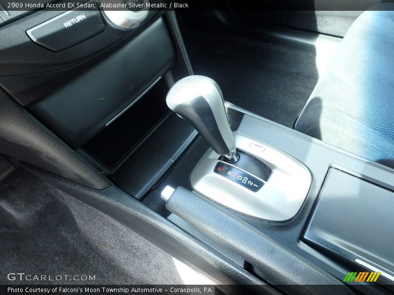 Alabaster Silver Metallic / Black 2009 Honda Accord EX Sedan
