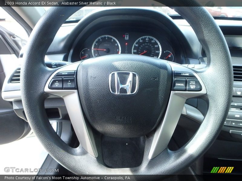 Alabaster Silver Metallic / Black 2009 Honda Accord EX Sedan