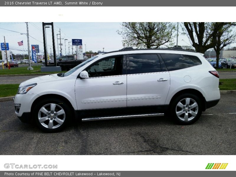 Summit White / Ebony 2016 Chevrolet Traverse LT AWD