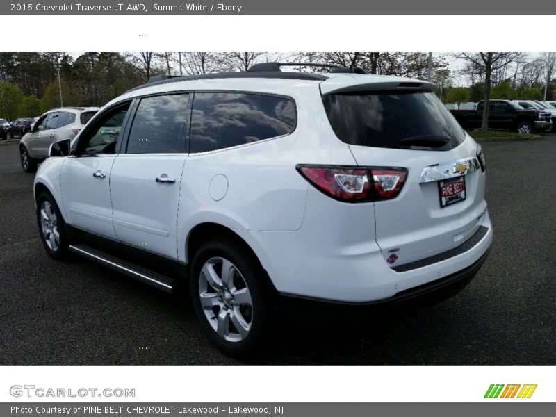 Summit White / Ebony 2016 Chevrolet Traverse LT AWD