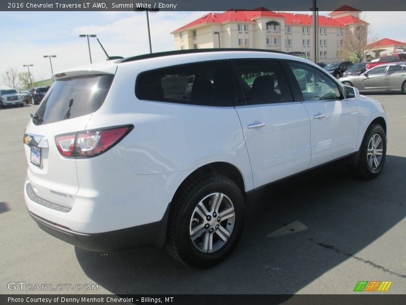 Summit White / Ebony 2016 Chevrolet Traverse LT AWD