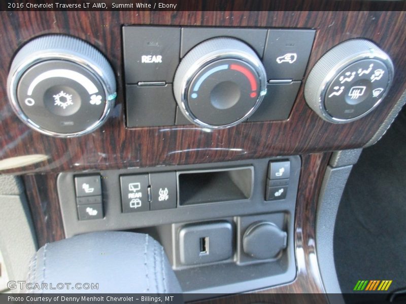 Summit White / Ebony 2016 Chevrolet Traverse LT AWD