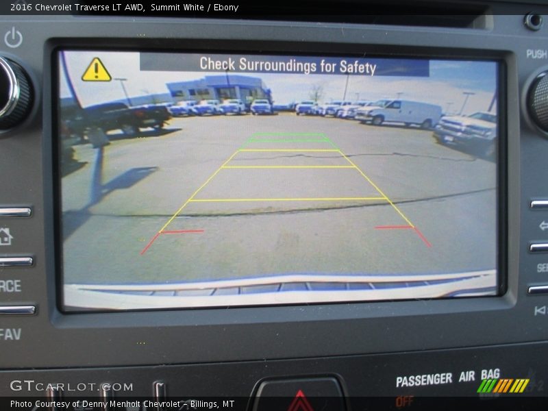 Summit White / Ebony 2016 Chevrolet Traverse LT AWD