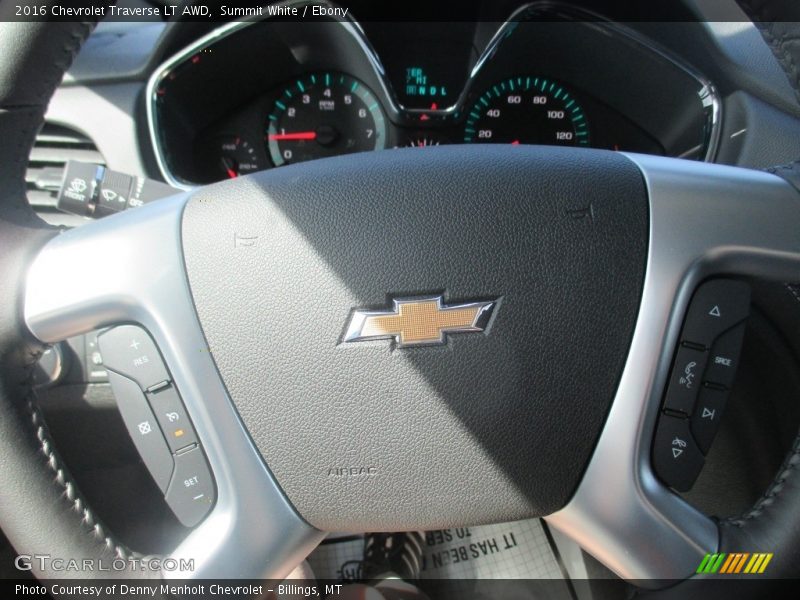 Summit White / Ebony 2016 Chevrolet Traverse LT AWD