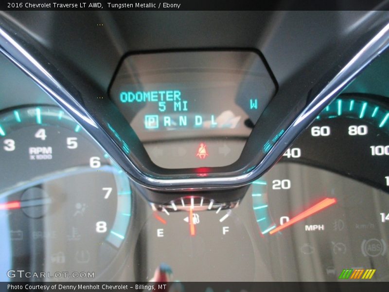 Tungsten Metallic / Ebony 2016 Chevrolet Traverse LT AWD