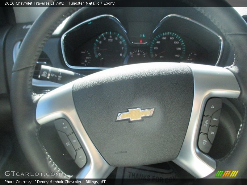 Tungsten Metallic / Ebony 2016 Chevrolet Traverse LT AWD