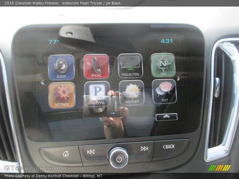 Iridescent Pearl Tricoat / Jet Black 2016 Chevrolet Malibu Premier