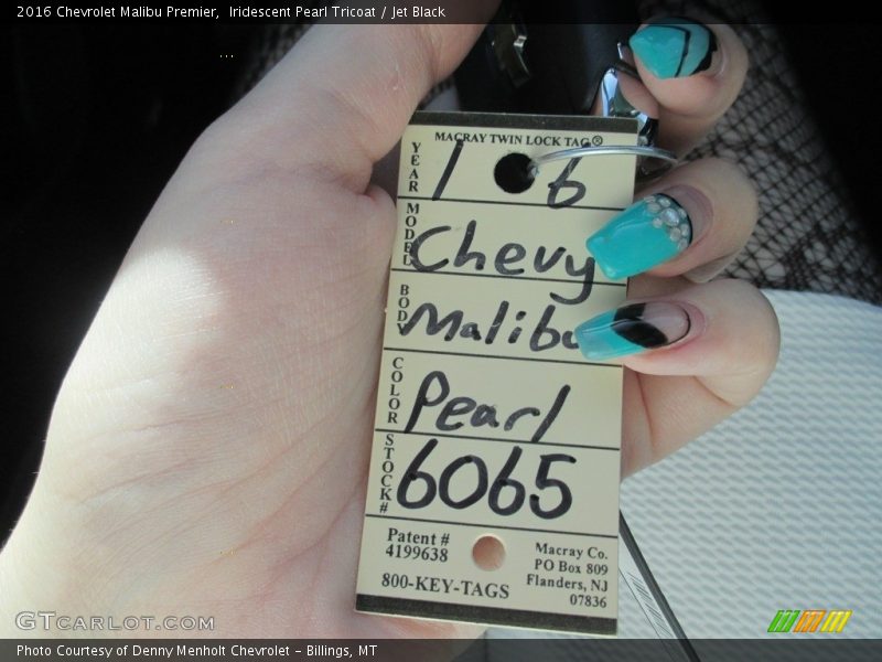 Iridescent Pearl Tricoat / Jet Black 2016 Chevrolet Malibu Premier
