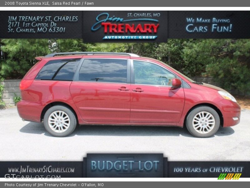 Salsa Red Pearl / Fawn 2008 Toyota Sienna XLE