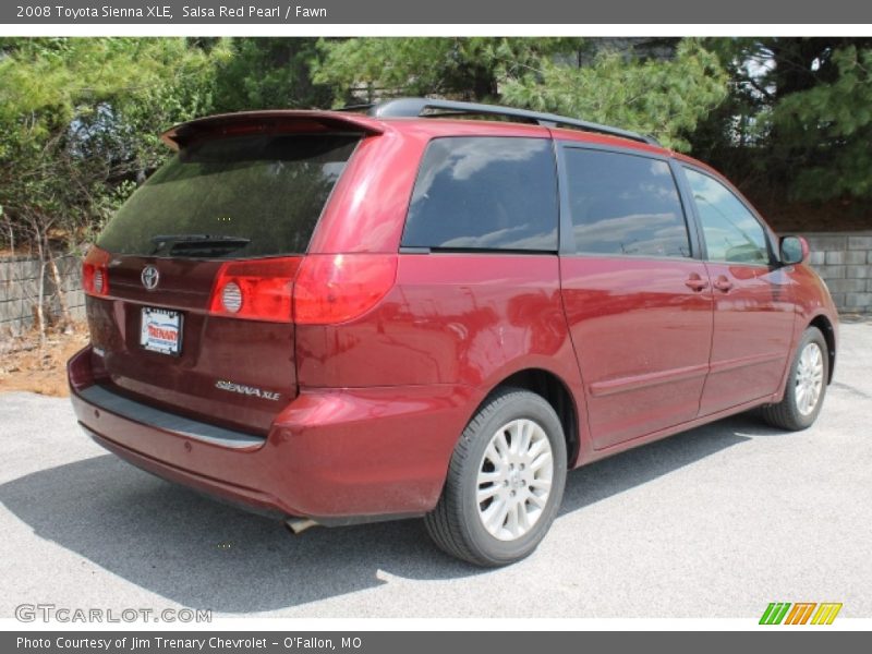 Salsa Red Pearl / Fawn 2008 Toyota Sienna XLE