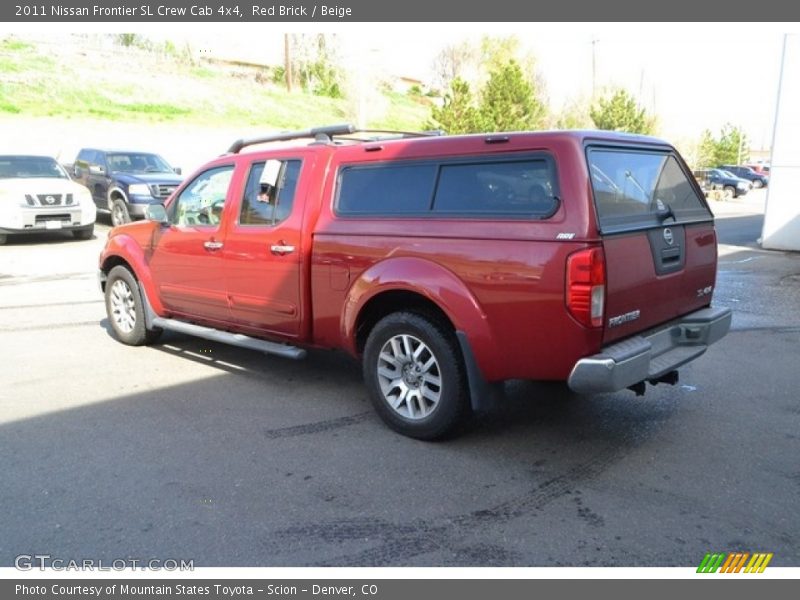 Red Brick / Beige 2011 Nissan Frontier SL Crew Cab 4x4