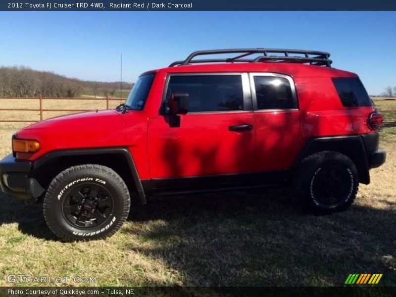 Radiant Red / Dark Charcoal 2012 Toyota FJ Cruiser TRD 4WD