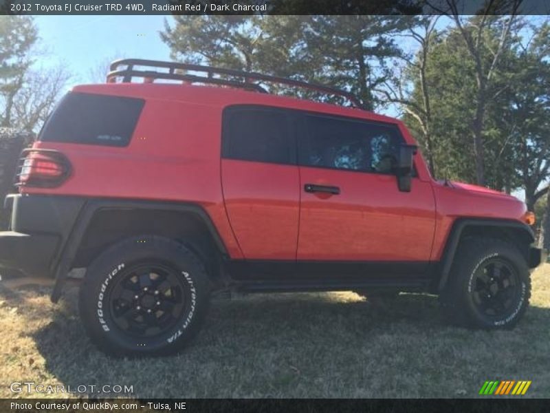 Radiant Red / Dark Charcoal 2012 Toyota FJ Cruiser TRD 4WD