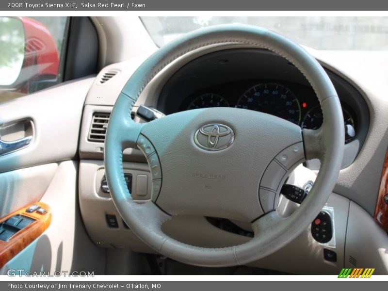 Salsa Red Pearl / Fawn 2008 Toyota Sienna XLE