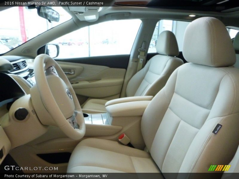 Front Seat of 2016 Murano SV AWD