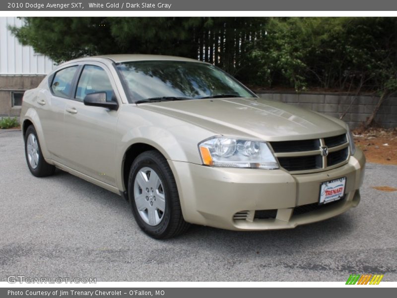 White Gold / Dark Slate Gray 2010 Dodge Avenger SXT