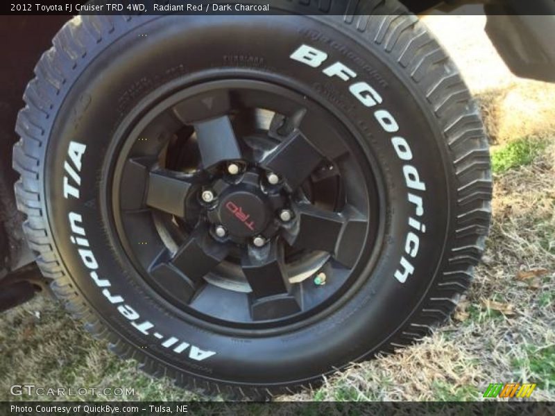 Radiant Red / Dark Charcoal 2012 Toyota FJ Cruiser TRD 4WD