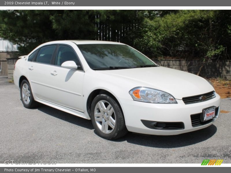 White / Ebony 2009 Chevrolet Impala LT