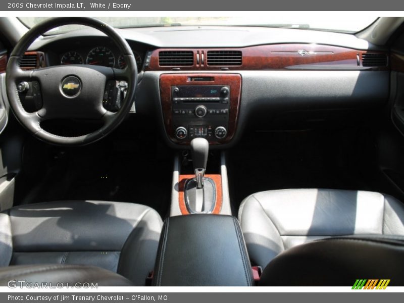 White / Ebony 2009 Chevrolet Impala LT