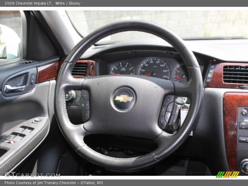 White / Ebony 2009 Chevrolet Impala LT