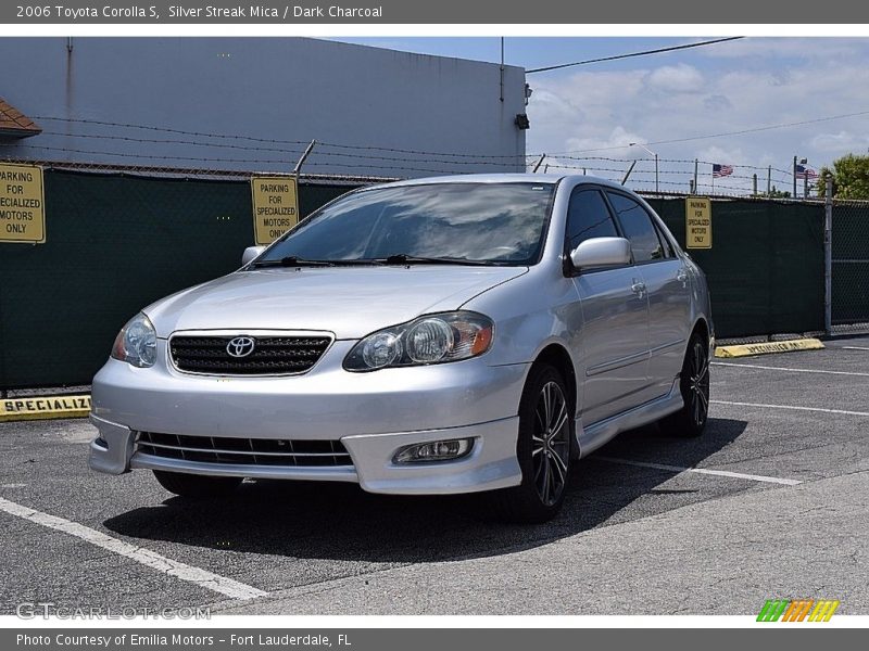 Silver Streak Mica / Dark Charcoal 2006 Toyota Corolla S