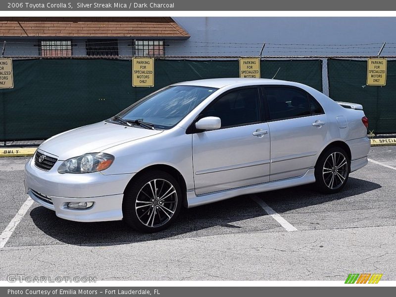 Silver Streak Mica / Dark Charcoal 2006 Toyota Corolla S