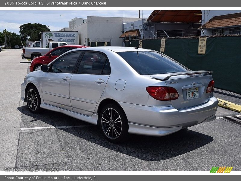 Silver Streak Mica / Dark Charcoal 2006 Toyota Corolla S