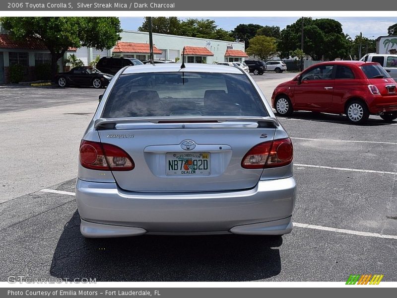 Silver Streak Mica / Dark Charcoal 2006 Toyota Corolla S