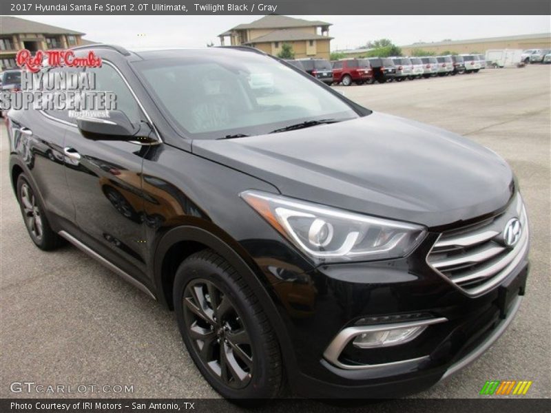 Twilight Black / Gray 2017 Hyundai Santa Fe Sport 2.0T Ulitimate