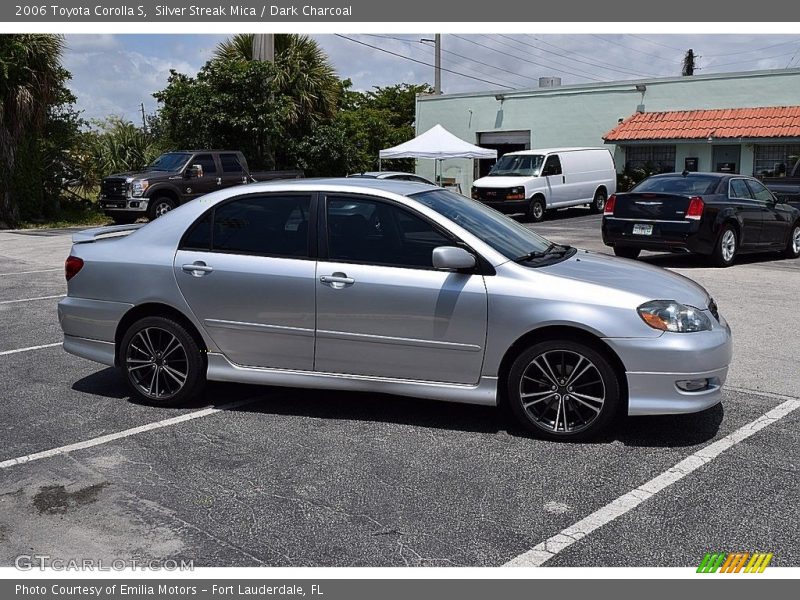 Silver Streak Mica / Dark Charcoal 2006 Toyota Corolla S