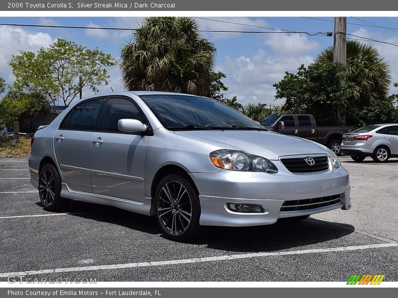 Silver Streak Mica / Dark Charcoal 2006 Toyota Corolla S