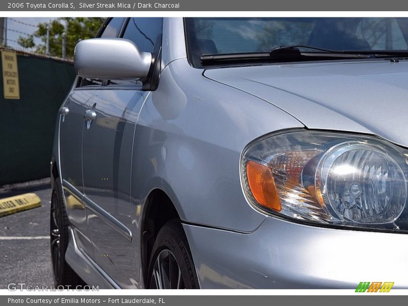 Silver Streak Mica / Dark Charcoal 2006 Toyota Corolla S