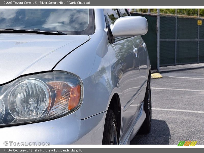 Silver Streak Mica / Dark Charcoal 2006 Toyota Corolla S