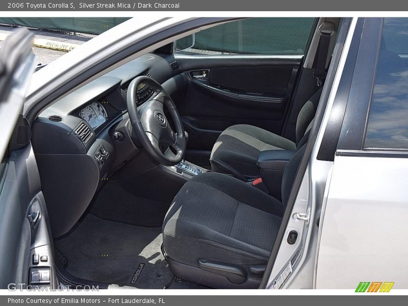 Silver Streak Mica / Dark Charcoal 2006 Toyota Corolla S
