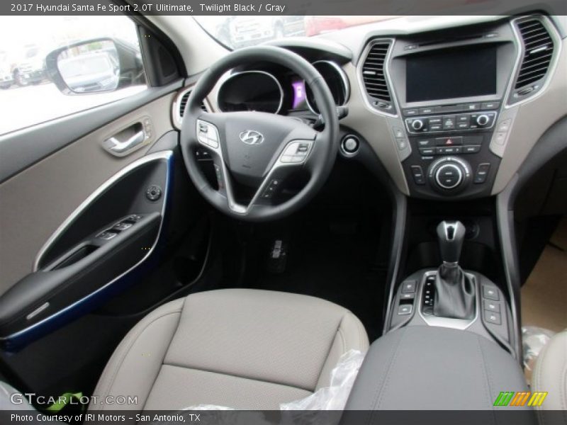 Twilight Black / Gray 2017 Hyundai Santa Fe Sport 2.0T Ulitimate