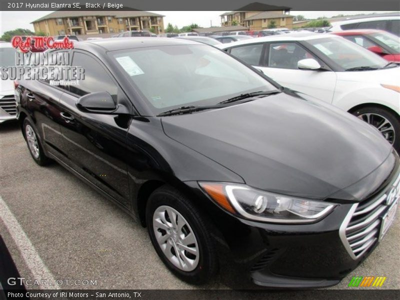 Black / Beige 2017 Hyundai Elantra SE