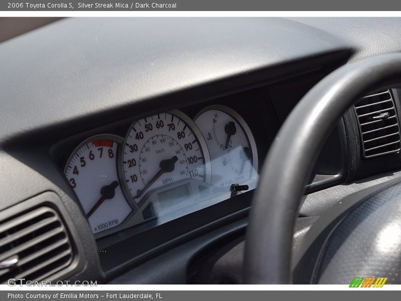 Silver Streak Mica / Dark Charcoal 2006 Toyota Corolla S