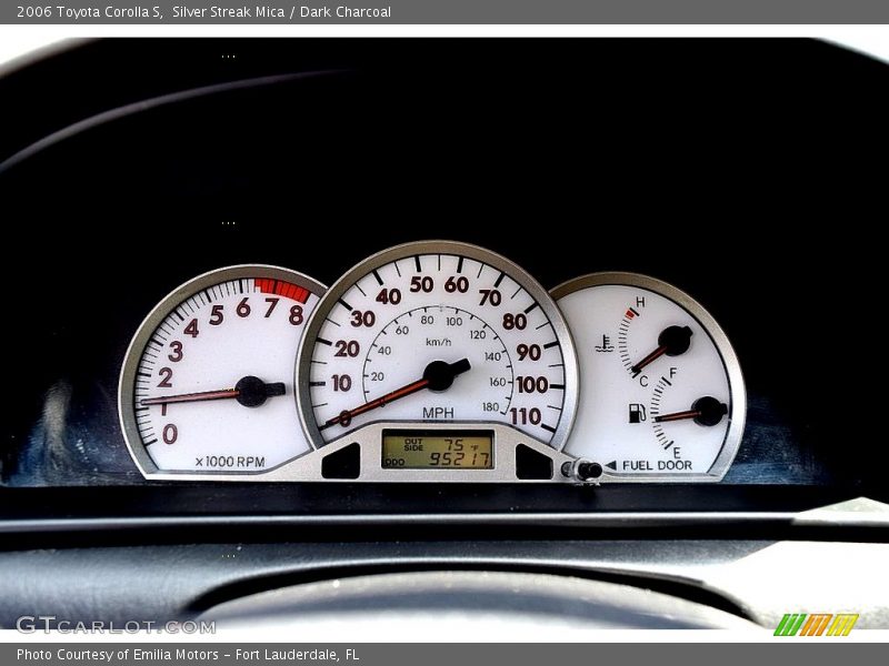 Silver Streak Mica / Dark Charcoal 2006 Toyota Corolla S