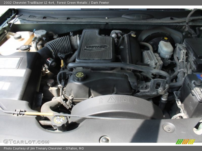 Forest Green Metallic / Dark Pewter 2002 Chevrolet TrailBlazer LS 4x4