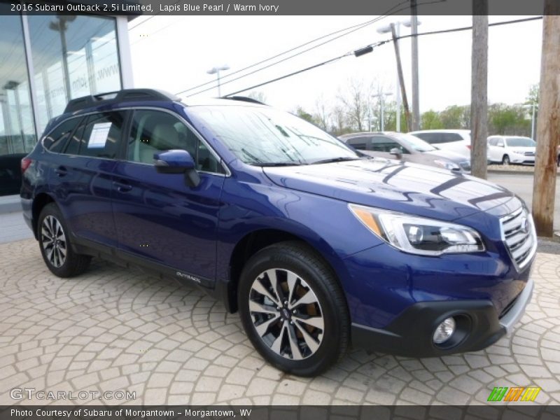 Lapis Blue Pearl / Warm Ivory 2016 Subaru Outback 2.5i Limited