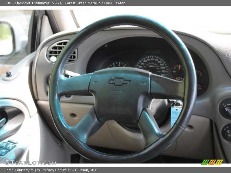 Forest Green Metallic / Dark Pewter 2002 Chevrolet TrailBlazer LS 4x4