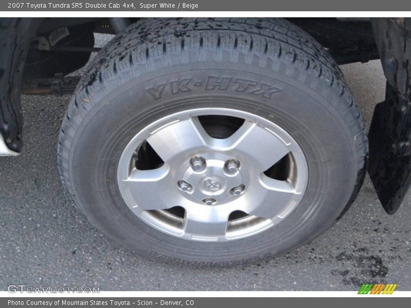 Super White / Beige 2007 Toyota Tundra SR5 Double Cab 4x4