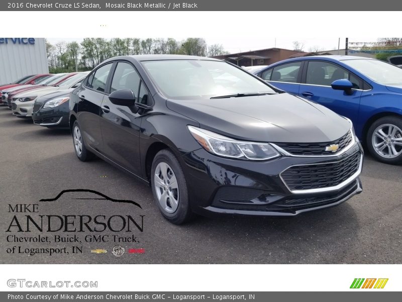 Mosaic Black Metallic / Jet Black 2016 Chevrolet Cruze LS Sedan