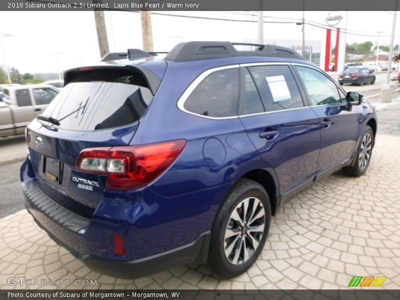 Lapis Blue Pearl / Warm Ivory 2016 Subaru Outback 2.5i Limited