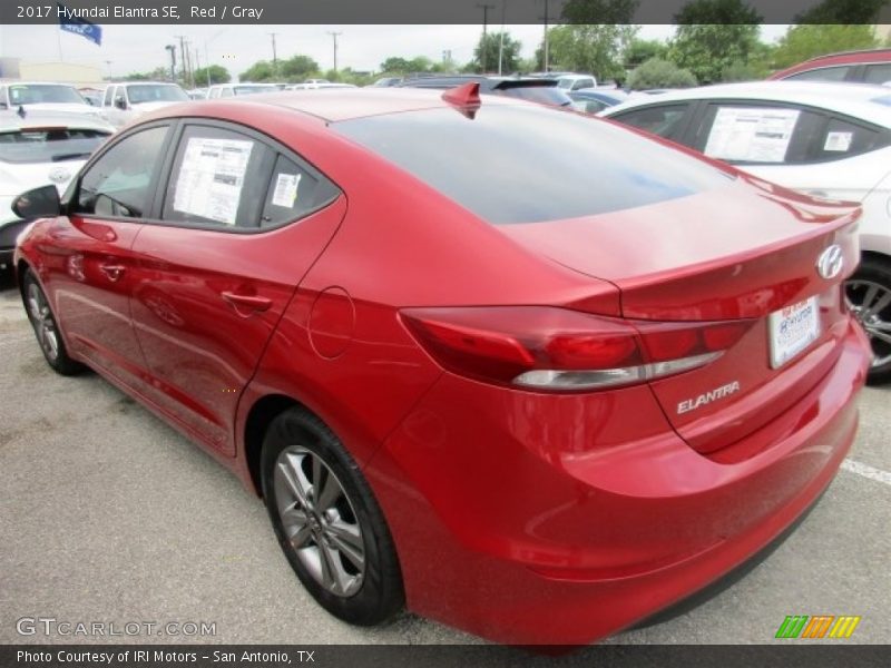 Red / Gray 2017 Hyundai Elantra SE