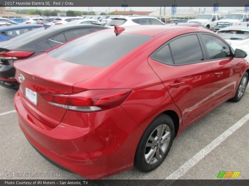 Red / Gray 2017 Hyundai Elantra SE