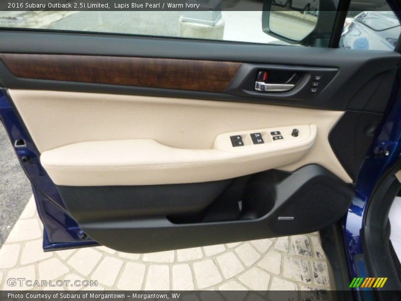 Lapis Blue Pearl / Warm Ivory 2016 Subaru Outback 2.5i Limited