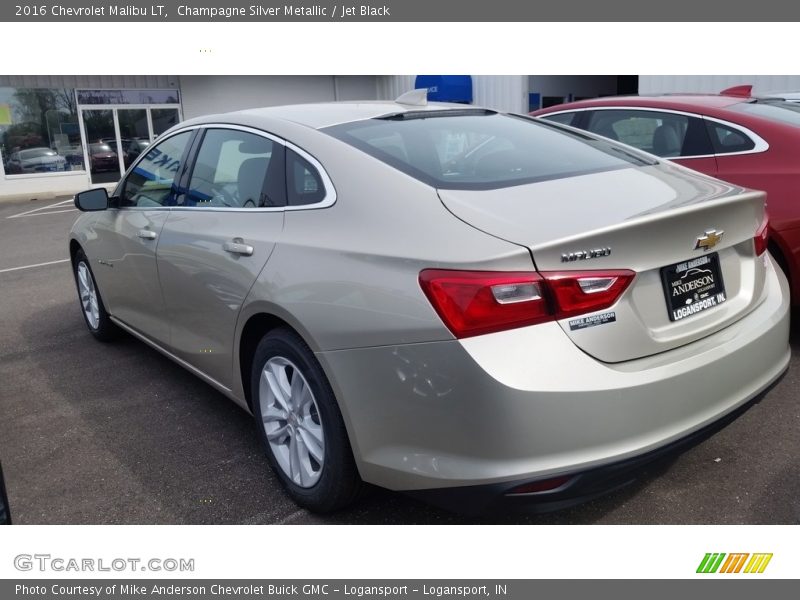 Champagne Silver Metallic / Jet Black 2016 Chevrolet Malibu LT